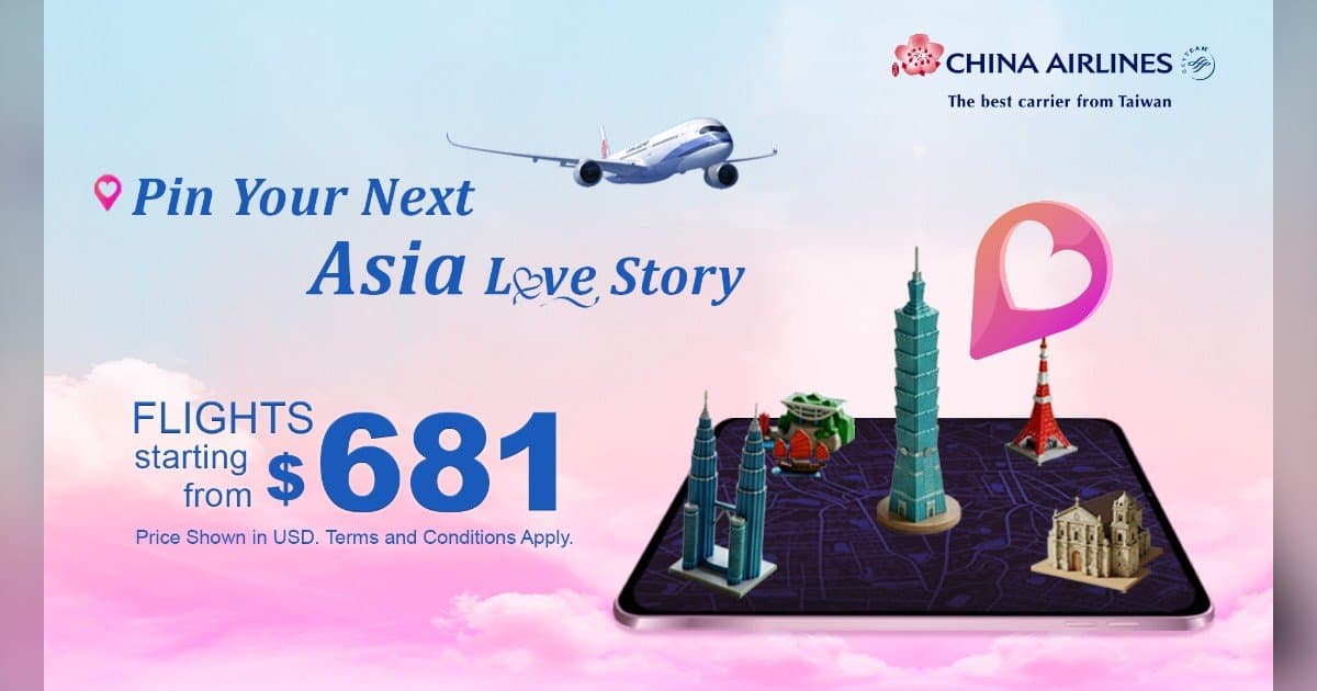 China Airlines' Valentine's Campaign Highlights Asia Travel Growth and Milestones