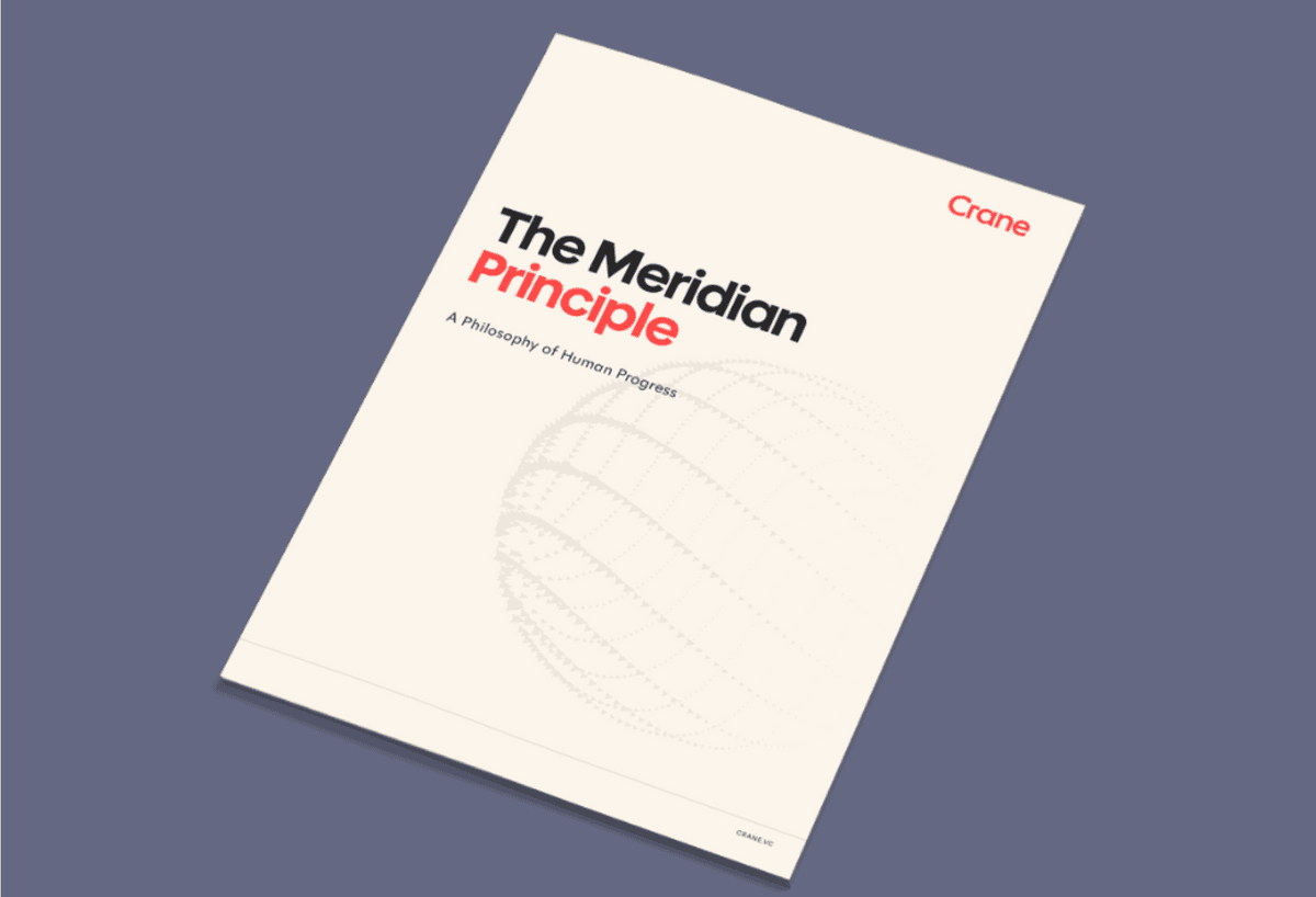 Crane Venture Partners Introduces the Meridian Principle: A Philosophy of Human Progress for the Age of AI