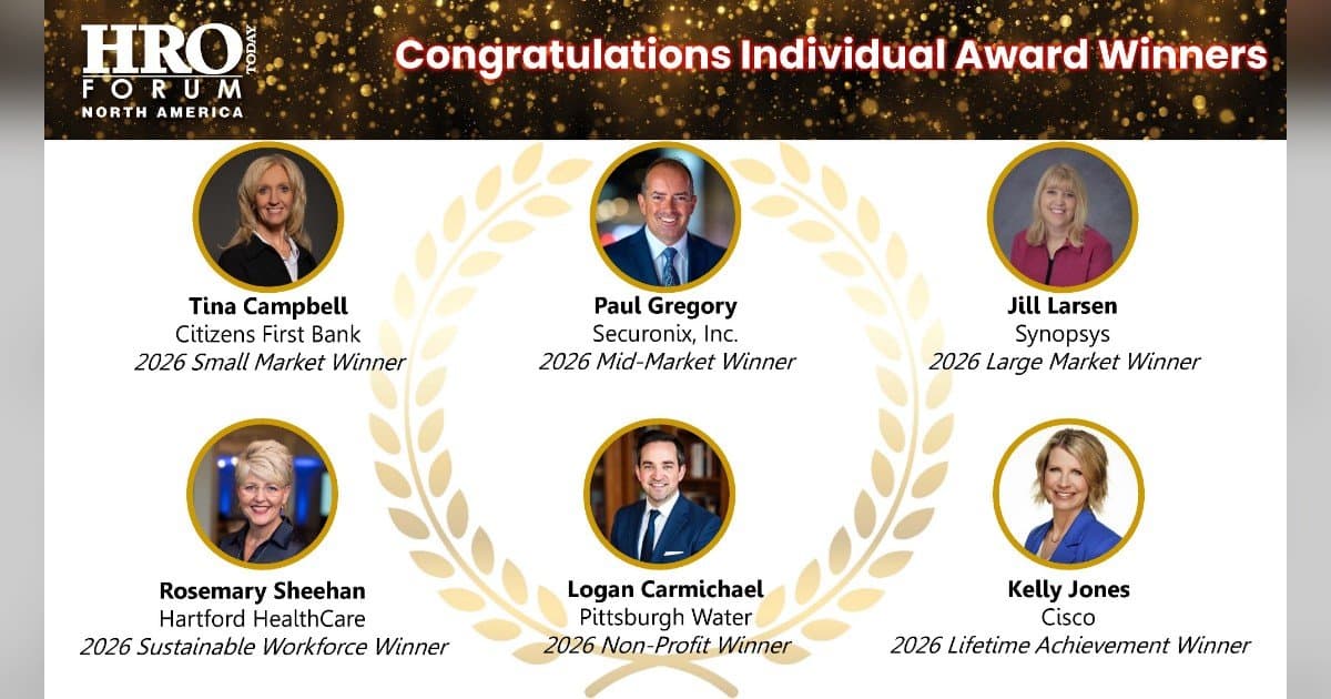 HRO Today Announces 2026 CHRO of the Year Award Winners, Highlighting Excellence in HR Leadership