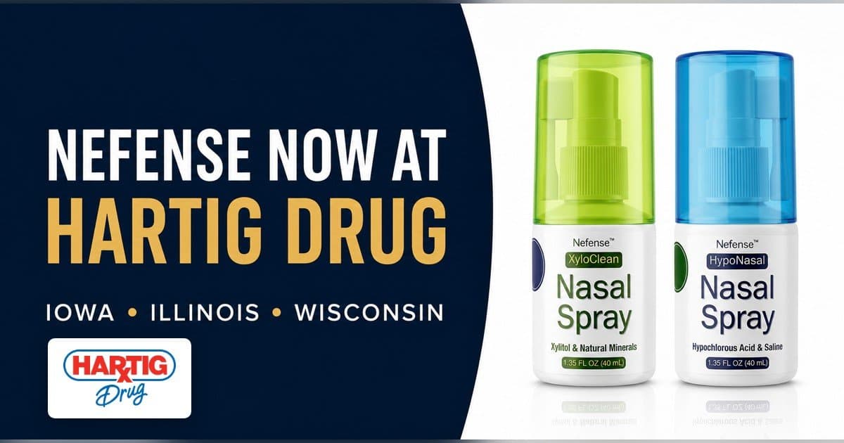Hartig Drug Adds Nefense Nasal Care Family, Bringing Dubuque-Developed Products to Tri-State Stores