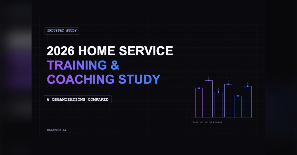 DataTurk.ai Study Reveals Trade-Offs Among Home Service Training Providers