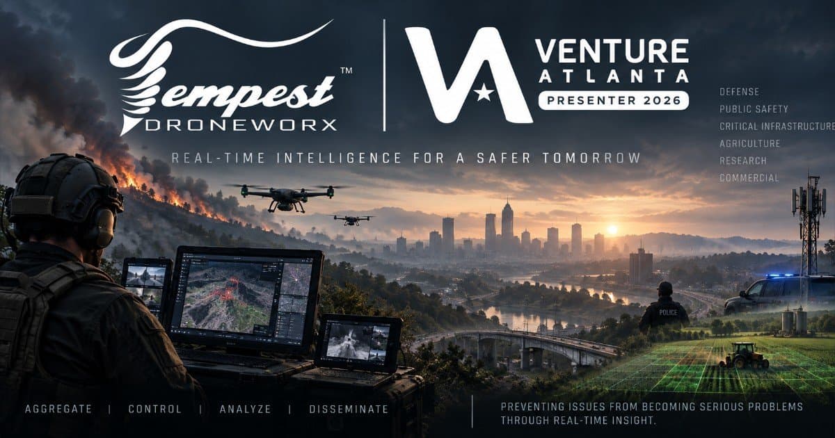 Tempest Droneworx to Present at Venture Atlanta 2026, Highlighting Real-Time Intelligence Technology