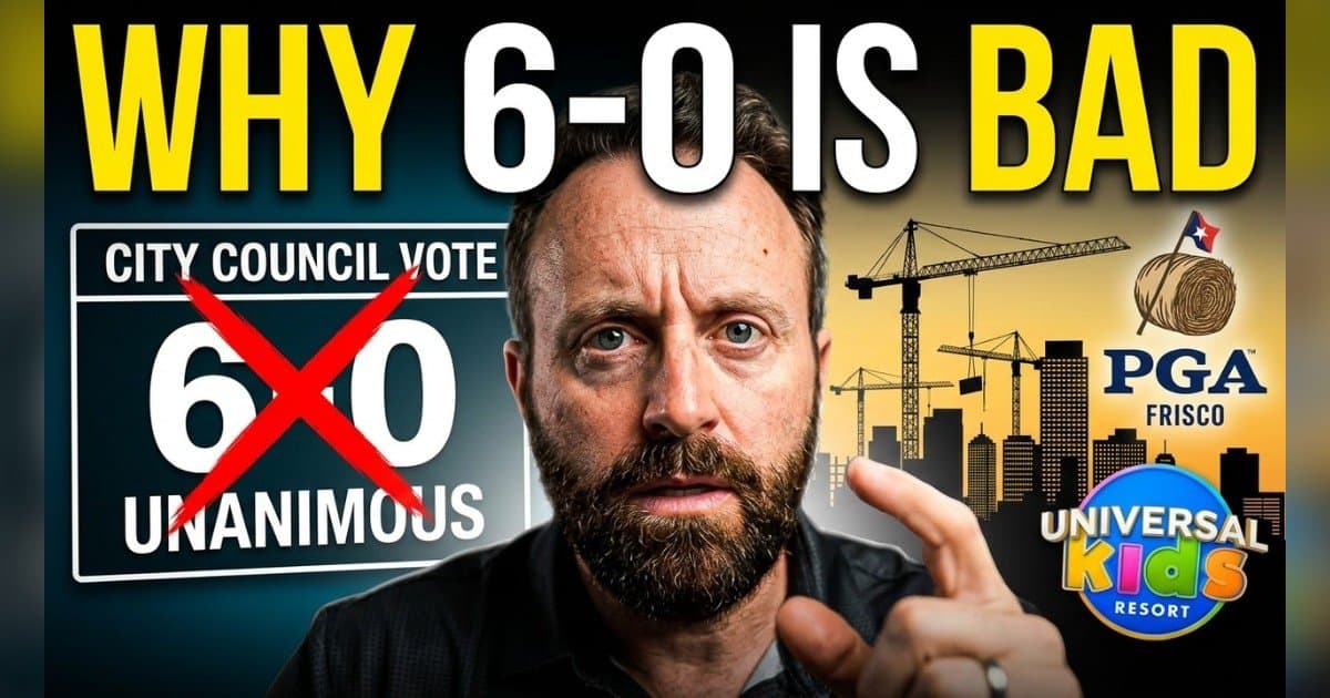 Frisco Councilman Jared Elad Warns Unanimous Votes Signal Groupthink in Local Government